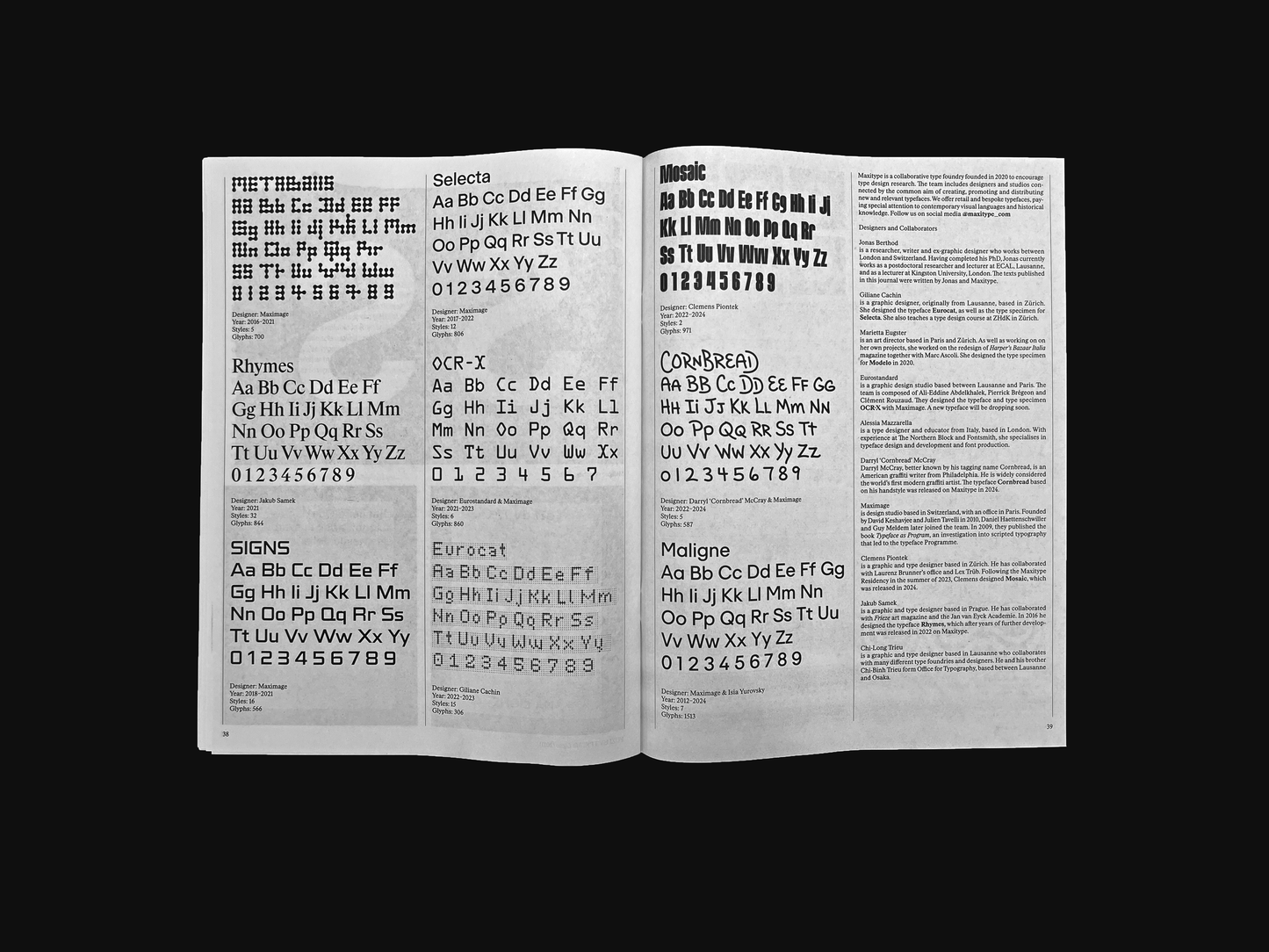 Maxitype Journal №1