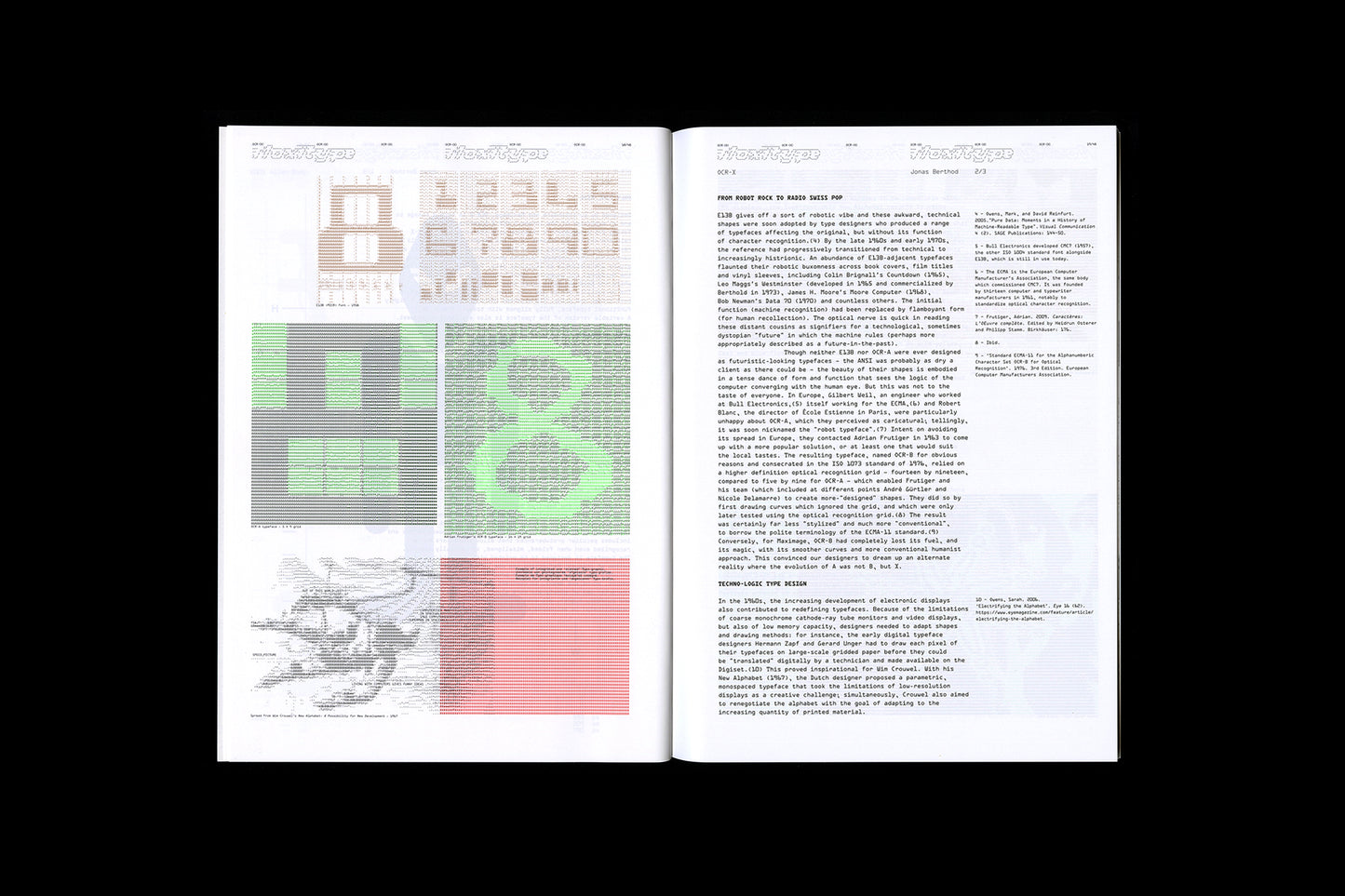 OCR-X Type Specimen (includes Font License)